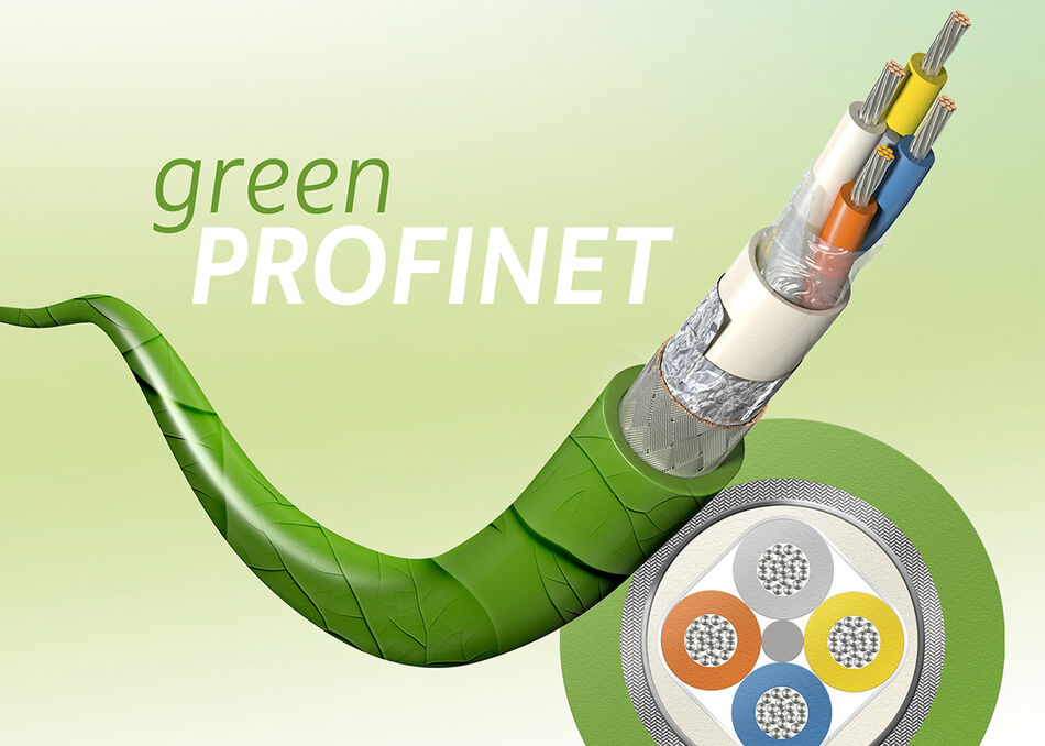 PROFINET green cable